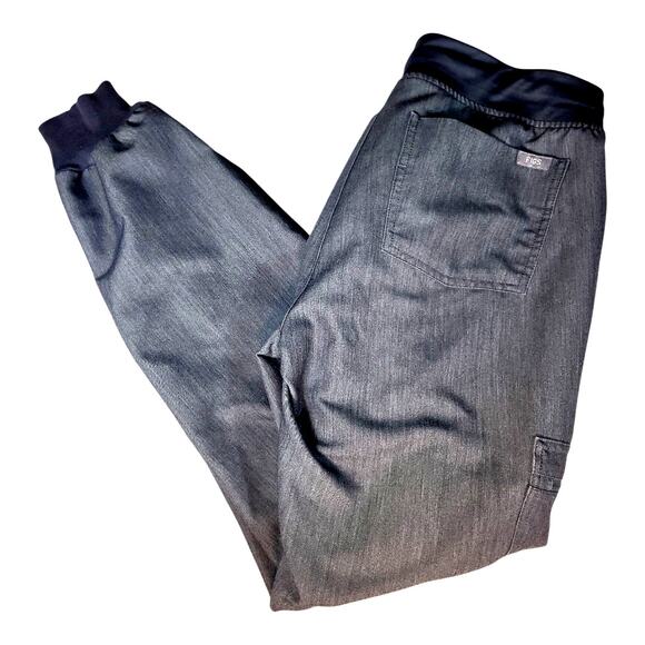 FIGS Technical Collection Women's Gray Scrub Pants Elastic Waist Jogger Style S - Picture 1 of 9